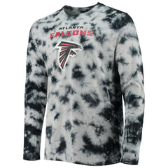 Atlanta Falcons New Era Tie-Dye Long Sleeve T-Shirt - Black - NFL
