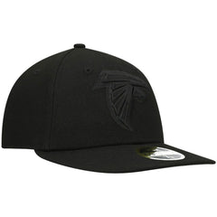 Atlanta Falcons New Era Black on Black Low Profile 59FIFTY II Fitted Hat - Black - NFL