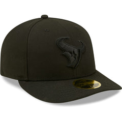 Houston Texans New Era Black on Black Low Profile 59FIFTY II Fitted Hat - Black - NFL