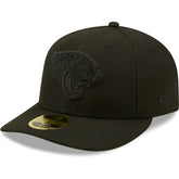 Jacksonville Jaguars New Era Black on Black Low Profile 59FIFTY II Fitted Hat - Black - NFL