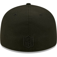 Jacksonville Jaguars New Era Black on Black Low Profile 59FIFTY II Fitted Hat - Black - NFL