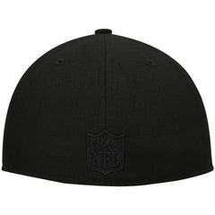 New Orleans Saints New Era Historic Logo Black on Black Low Profile 59FIFTY II Fitted Hat - Black - NFL