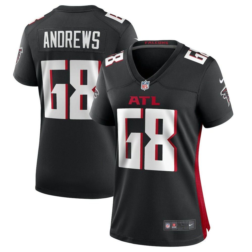 Josh Andrews Atlanta Falcons Women's Game Player Jersey - Black - Nike