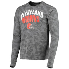 Cleveland Browns MSX by Michael Strahan Camo Performance Long Sleeve T-Shirt - Black - NFL