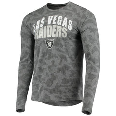 Las Vegas Raiders MSX by Michael Strahan Camo Performance Long Sleeve T-Shirt - Black - NFL