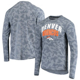 Denver Broncos MSX by Michael Strahan Camo Performance Long Sleeve T-Shirt - Navy - NFL