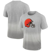 Cleveland Browns Team Ombre T-Shirt - Heathered Gray/Gray - Fanatics