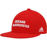 Chicago Blackhawks adidas Snapback Hat - Red | Adidas Clearance