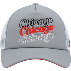 Chicago Blackhawks adidas Women's Foam Trucker Snapback Hat - Gray/White | Adidas discount