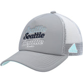 Seattle Kraken adidas Women's Foam Trucker Snapback Hat - Gray/White | Adidas on sale