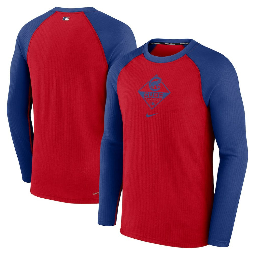 Chicago Cubs Nike Game Authentic Collection Performance Raglan Long Sleeve T-Shirt Near Me