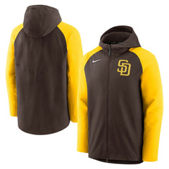 San Diego Padres Nike Authentic Collection Performance Raglan Full-Zip Hoodie for sale