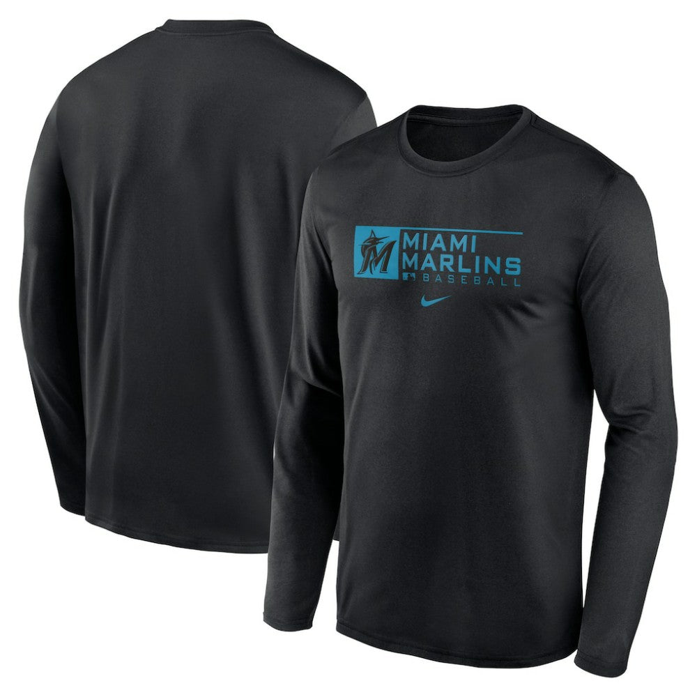 Miami Marlins Nike Authentic Collection Performance Long Sleeve T-Shirt Online