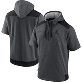 Chicago Cubs Nike Authentic Collection Dry Flux Performance Quarter-Zip Short Sleeve Hoodie Discount