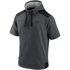 Milwaukee Brewers Nike Authentic Collection Dry Flux Performance Quarter-Zip Short Sleeve Hoodie Online