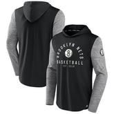Fanatics Brooklyn Nets Deep Rotation Performance Pullover Hoodie Black/Heathered Charcoal