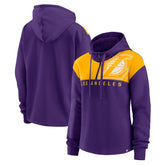 Fanatics Los Angeles Lakers Women's Overslide Quarter-Zip Fleece Hoodie Purple