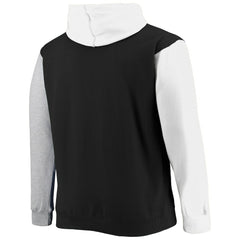 Fanatics Brooklyn Nets Big & Tall Double Contrast Pullover Hoodie Black/White