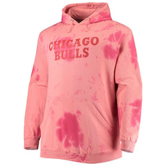 Fanatics Chicago Bulls Big & Tall Wordmark Cloud Dye Pullover Hoodie Red