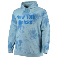 Fanatics New York Knicks Big & Tall Wordmark Cloud Dye Pullover Hoodie Blue