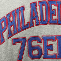 Mitchell & Ness Philadelphia 76ers Hardwood Classics Big & Tall Throwback Pullover Hoodie Heathered Gray