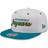 Jacksonville Jaguars New Era Sparky Original 9FIFTY Snapback Hat - White/Teal - NFL