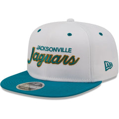 Jacksonville Jaguars New Era Sparky Original 9FIFTY Snapback Hat - White/Teal - NFL