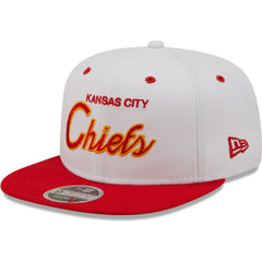 Kansas City Chiefs New Era Sparky Original 9FIFTY Snapback Hat - White/Red - NFL