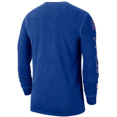 Nike Philadelphia 76ers Courtside Retro Elevated Long Sleeve T-Shirt Royal