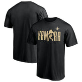 Alvin Kamara New Orleans Saints Checkdown T-Shirt - Black - NFL