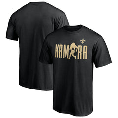 Alvin Kamara New Orleans Saints Checkdown T-Shirt - Black - NFL