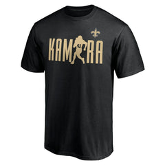 Alvin Kamara New Orleans Saints Checkdown T-Shirt - Black - NFL