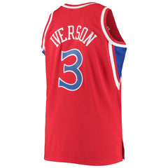 Mitchell & Ness Allen Iverson Philadelphia 76ers 1996/97 Big & Tall Hardwood Classics Swingman Jersey Red