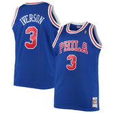 Mitchell & Ness Allen Iverson Philadelphia 76ers 1996/97 Big & Tall Hardwood Classics Swingman Jersey Royal
