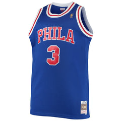 Mitchell & Ness Allen Iverson Philadelphia 76ers 1996/97 Big & Tall Hardwood Classics Swingman Jersey Royal