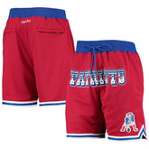 New England Patriots Just Don Gold Rush Shorts - Red - Mitchell & Ness