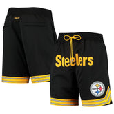 Pittsburgh Steelers Just Don Gold Rush Shorts - Black - Mitchell & Ness