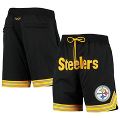 Pittsburgh Steelers Just Don Gold Rush Shorts - Black - Mitchell & Ness