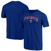 Texas Rangers Fanatics Cooperstown Collection Series Sweep Tri-Blend T-Shirt Outlet