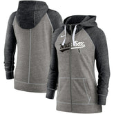 Chicago White Sox Nike Women's Split Wordmark Gym Vintage Raglan Lightweight Full-Zip Hoodie Online