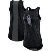 Colorado Rockies Nike Women's Logo Fade High Neck Performance Tank Top Near Me