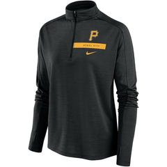 Pittsburgh Pirates Nike Women's Primetime Local Touch Pacer Quarter-Zip Top Discount