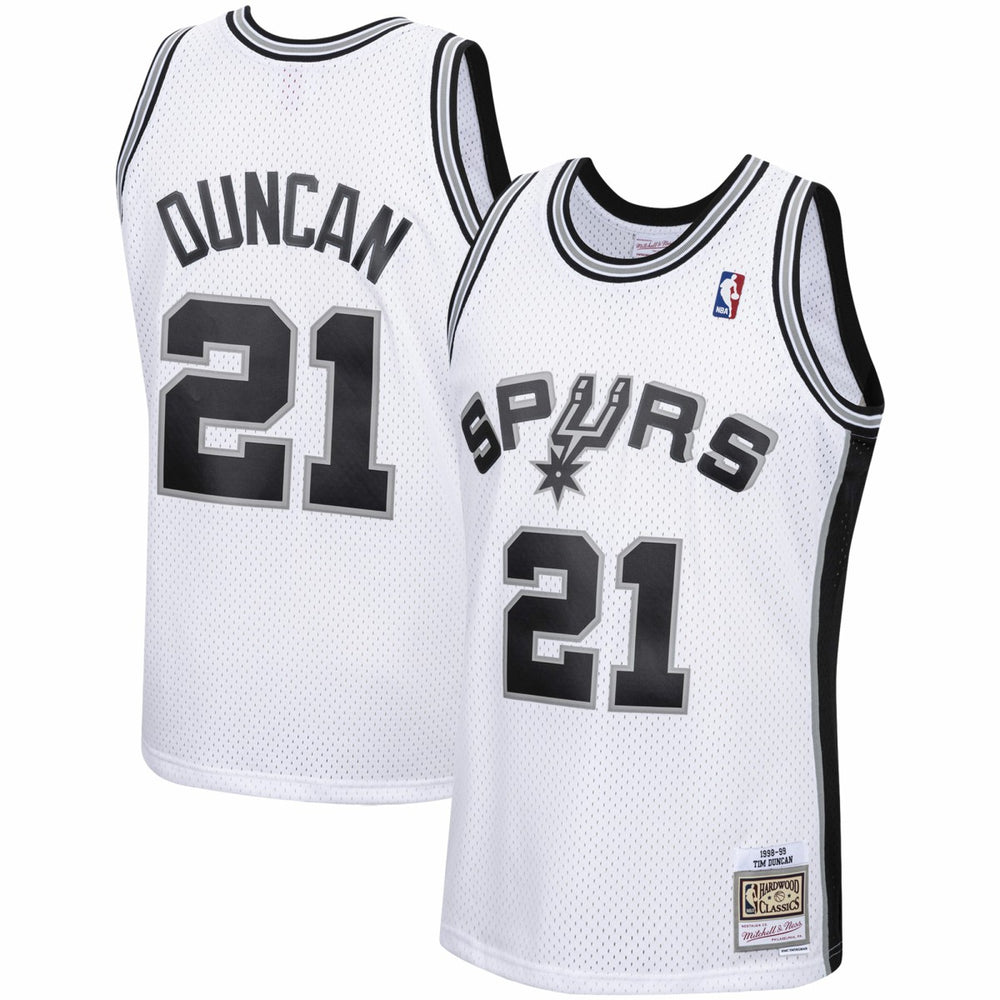 Mitchell & Ness Tim Duncan San Antonio Spurs 1998/99 Hardwood Classics Swingman Jersey White