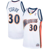 Mitchell & Ness Stephen Curry Golden State Warriors Hardwood Classics Swingman Jersey White