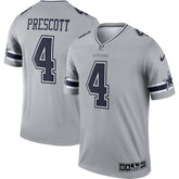 Dak Prescott Dallas Cowboys Inverted Legend Player Performance Top - Gray - Nike