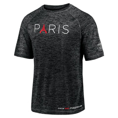 Fanatics - Paris Saint-Germain Tower Space-Dye Raglan T-Shirt - Black