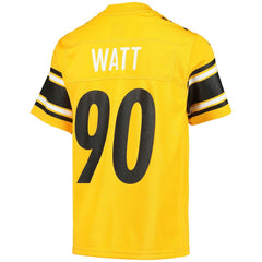 T.J. Watt Pittsburgh Steelers Youth Inverted Team Game Jersey - Gold - Nike