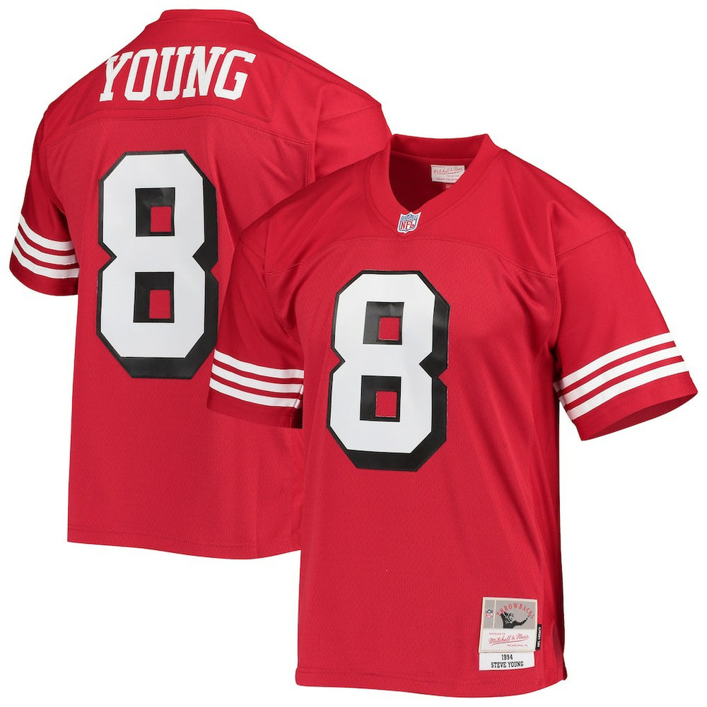 Steve Young San Francisco 49ers Legacy Replica Jersey - Scarlet - Mitchell & Ness