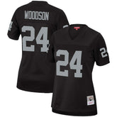 Charles Woodson Las Vegas Raiders Women's Legacy Replica Team Jersey - Black - Mitchell & Ness