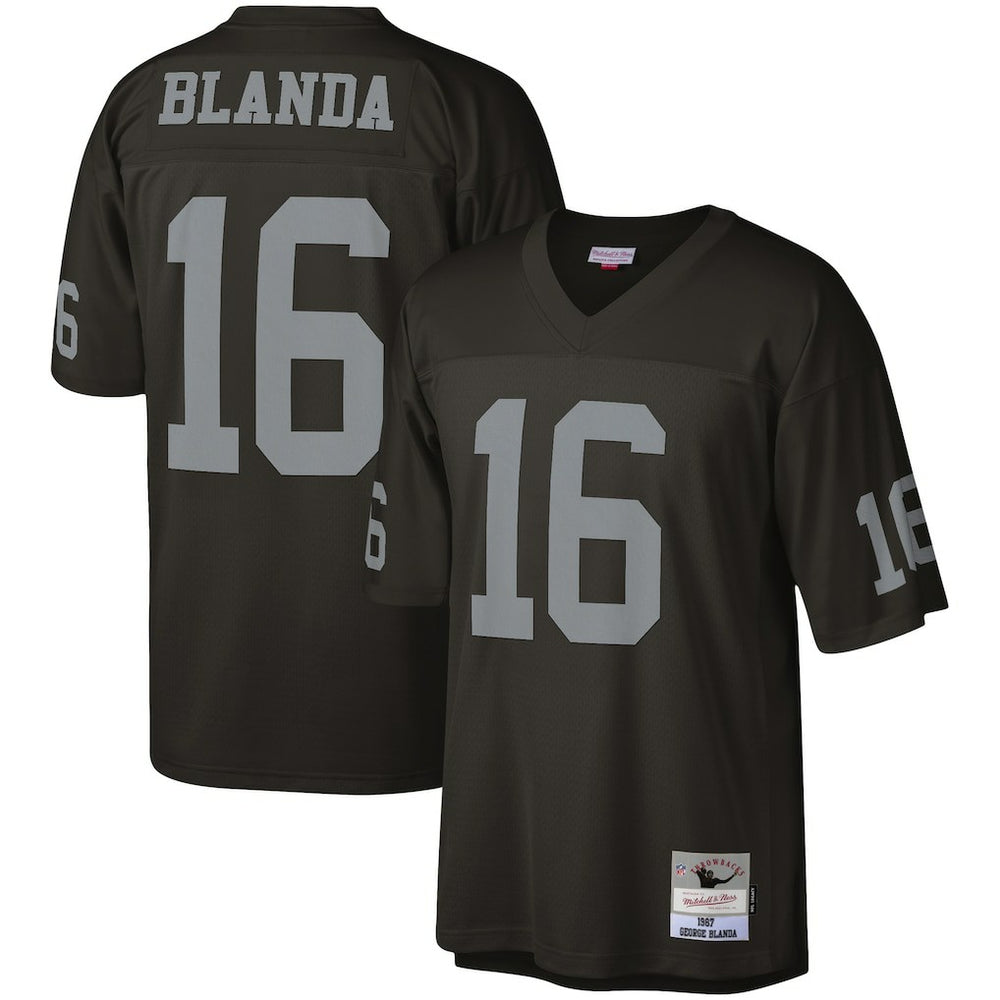 George Blanda Las Vegas Raiders Legacy Replica Jersey - Black - Mitchell & Ness